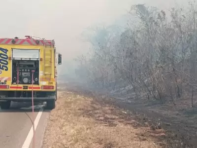 Incendio forestal en Jujuy