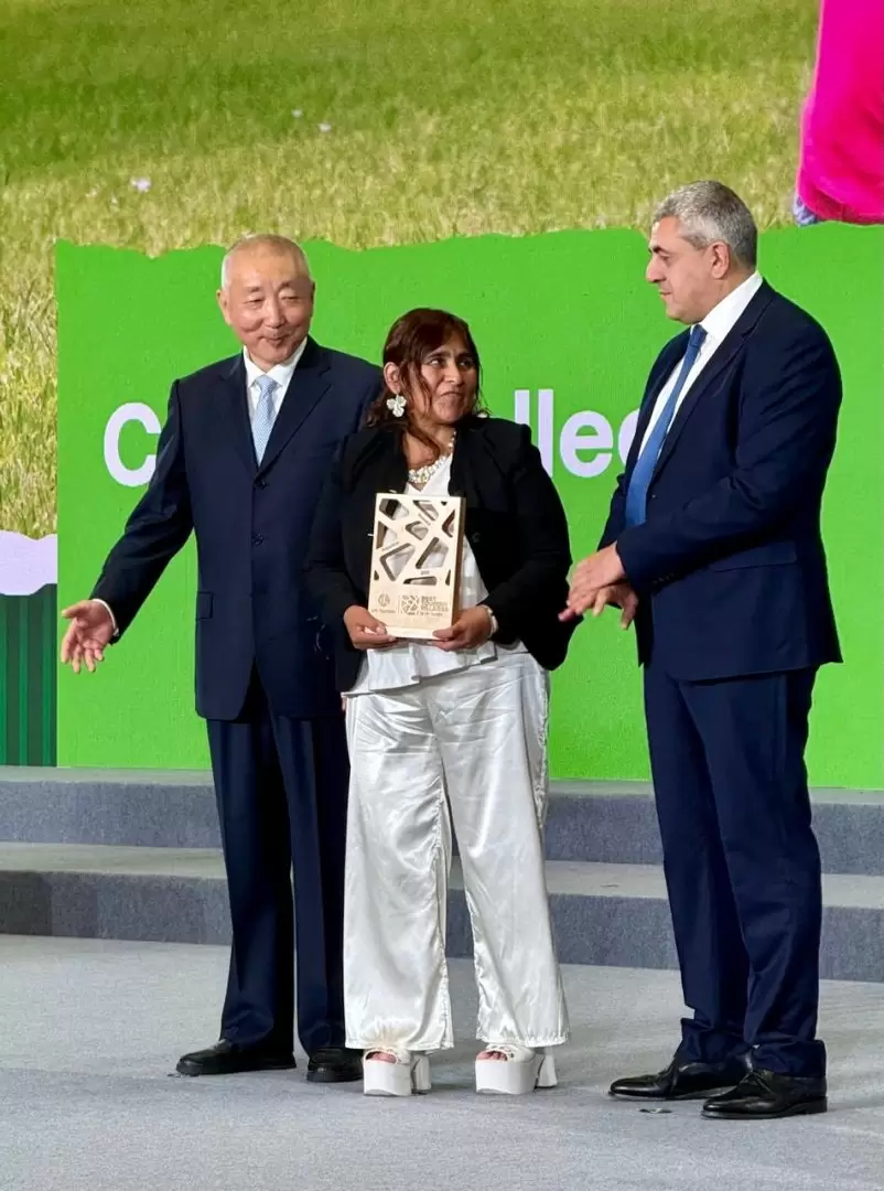 Susana Prieto, intendenta de Maimará, recibe el premio
