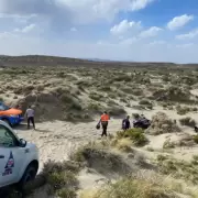 Con perros y un helicóptero: cómo es el operativo de búsqueda para encontrar a los jubilados en Chubut