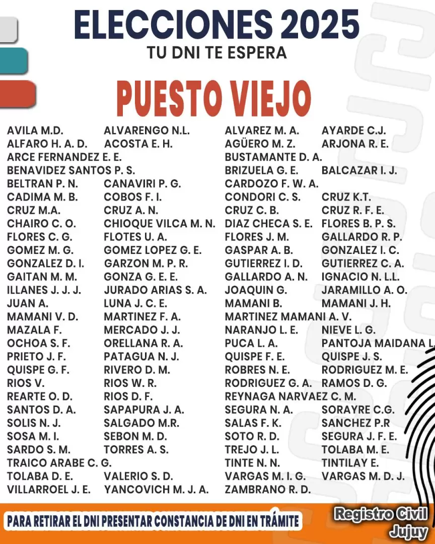 retiro de dni registro civil