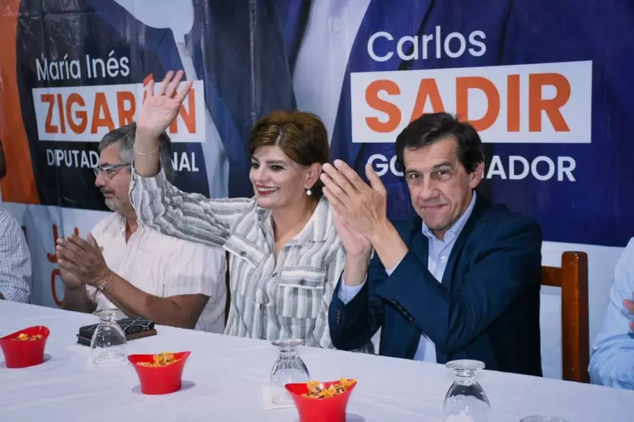 Sadir invitó a votar por la lista naranja