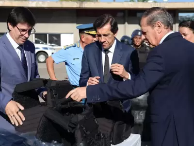 sadir entreg� equipamiento para fortalecer el trabajo policial