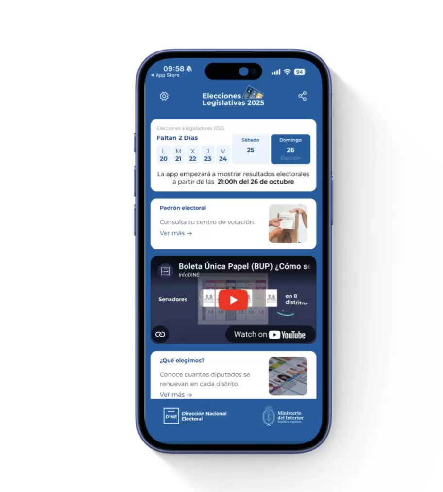 app elecciones legislativas 2025