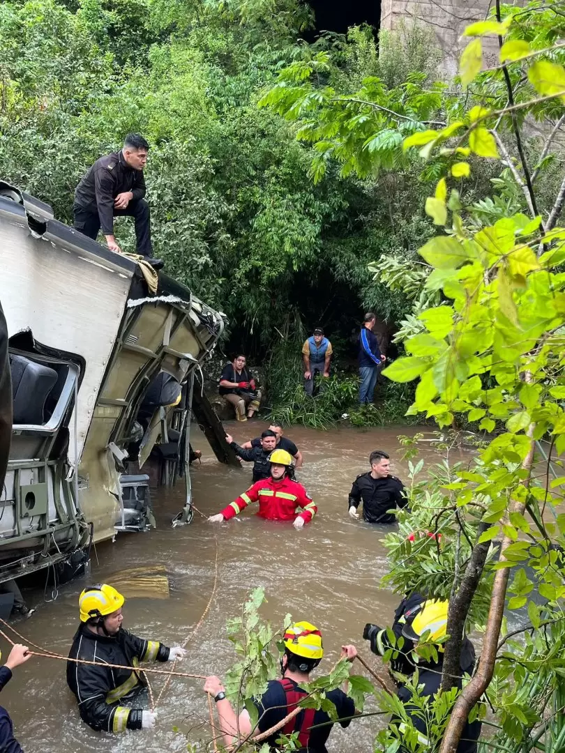 Hay una gran cantidad de heridos. (Foto: Policía de Misiones).