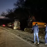Sadir recorrió La Mendieta y destacó el avance de la pavimentación sobre la Ruta 56