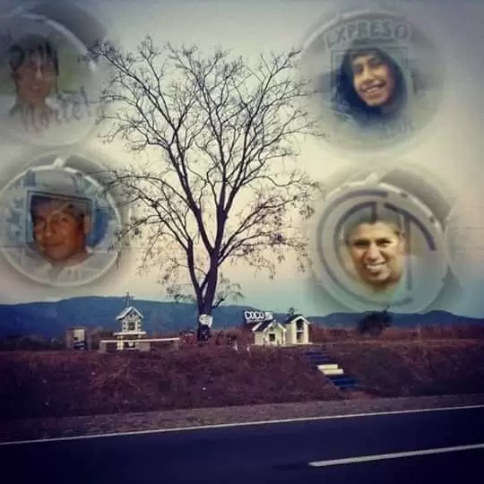 El lugar de la tragedia y el recuerdo de las víctimas