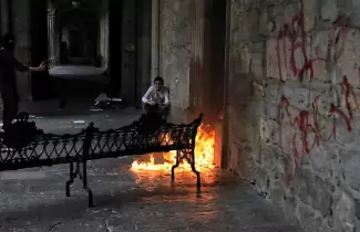 ataque palacio de gobierno en M�xico