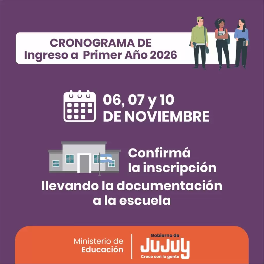 Cronograma Ingreso a Primer Año