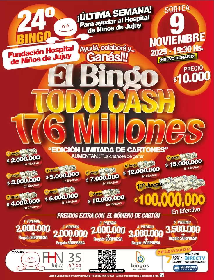 bingo fundacion hospital de niños