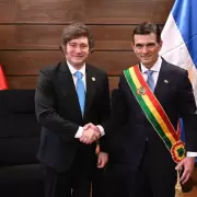 Javier Milei participó de la asunción del nuevo presidente de Bolivia, Rodrigo Paz Pereira