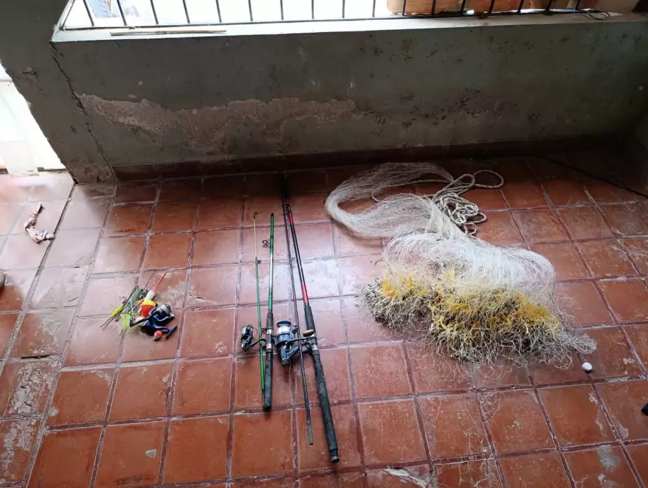 elementos secuestrados veda pesca en rios de jujuy