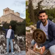 Novak Djokovic celebró su título 101 rodeado de perros dálmatas y habló de su retiro profesional