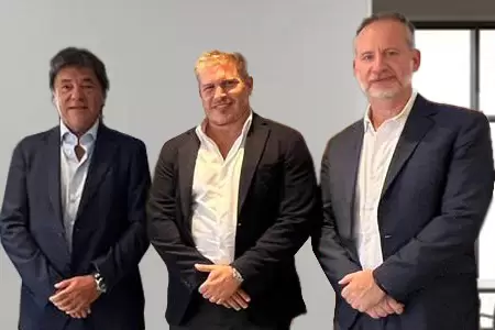 Gustavo Scaglione, Juan Jenefes y Eugenio Sosa Mendoza