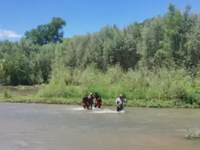 bomberos logran rescatar a un masculino mayor de edad que se encontraba desaparecido