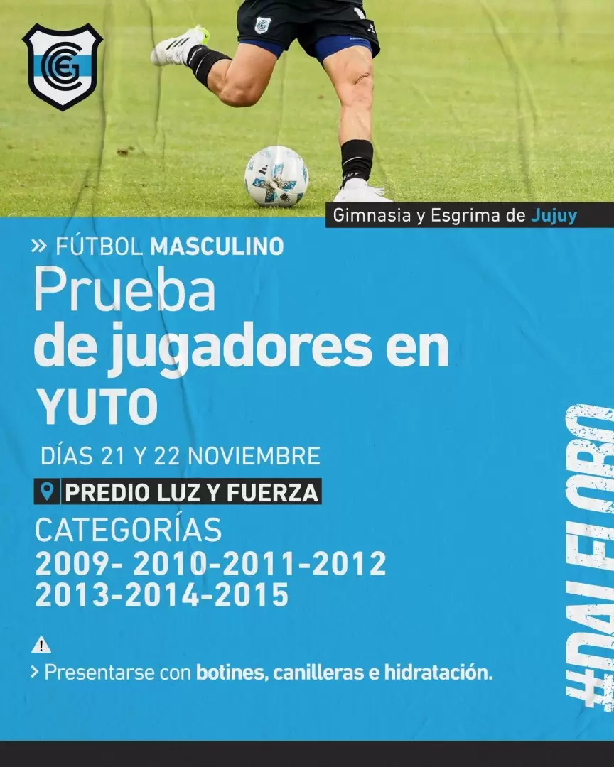 prueba de jugadores