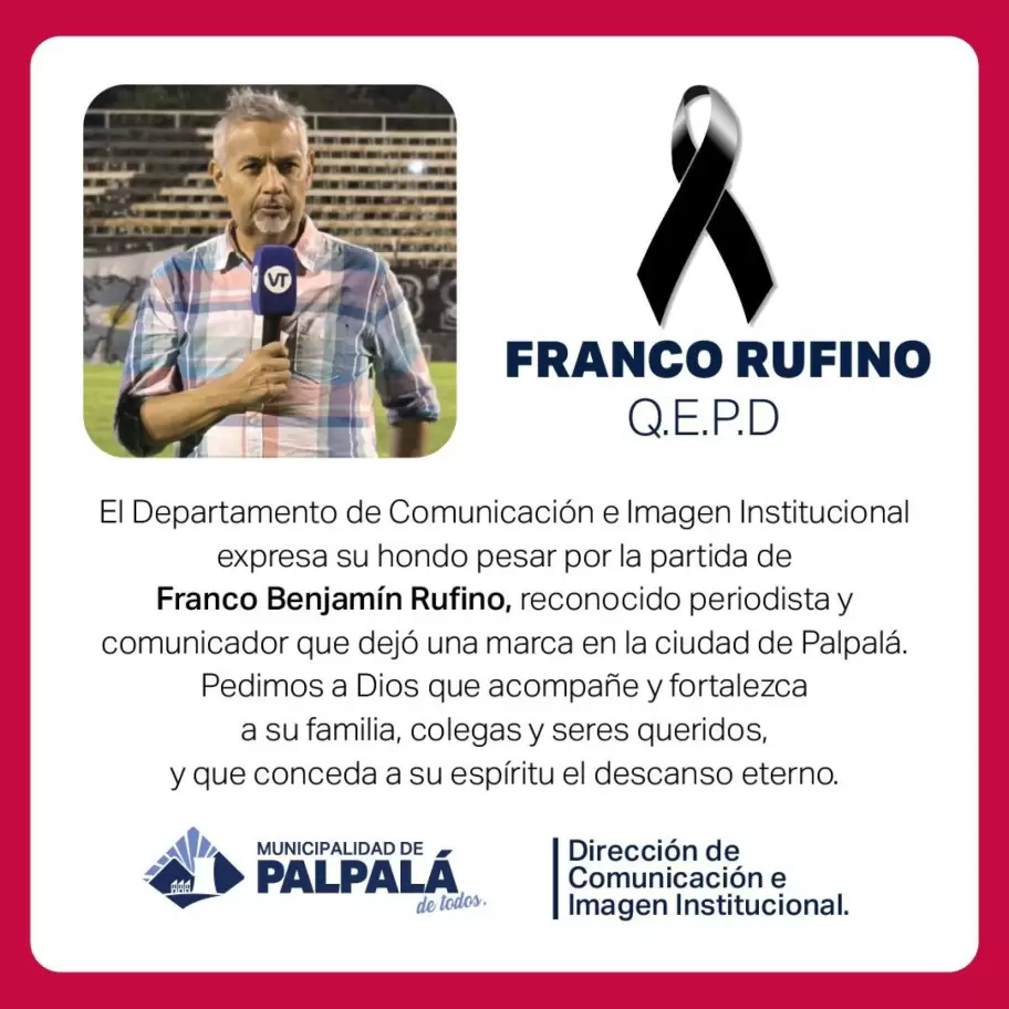 Comunicado de la Municipalidad de Palpal�