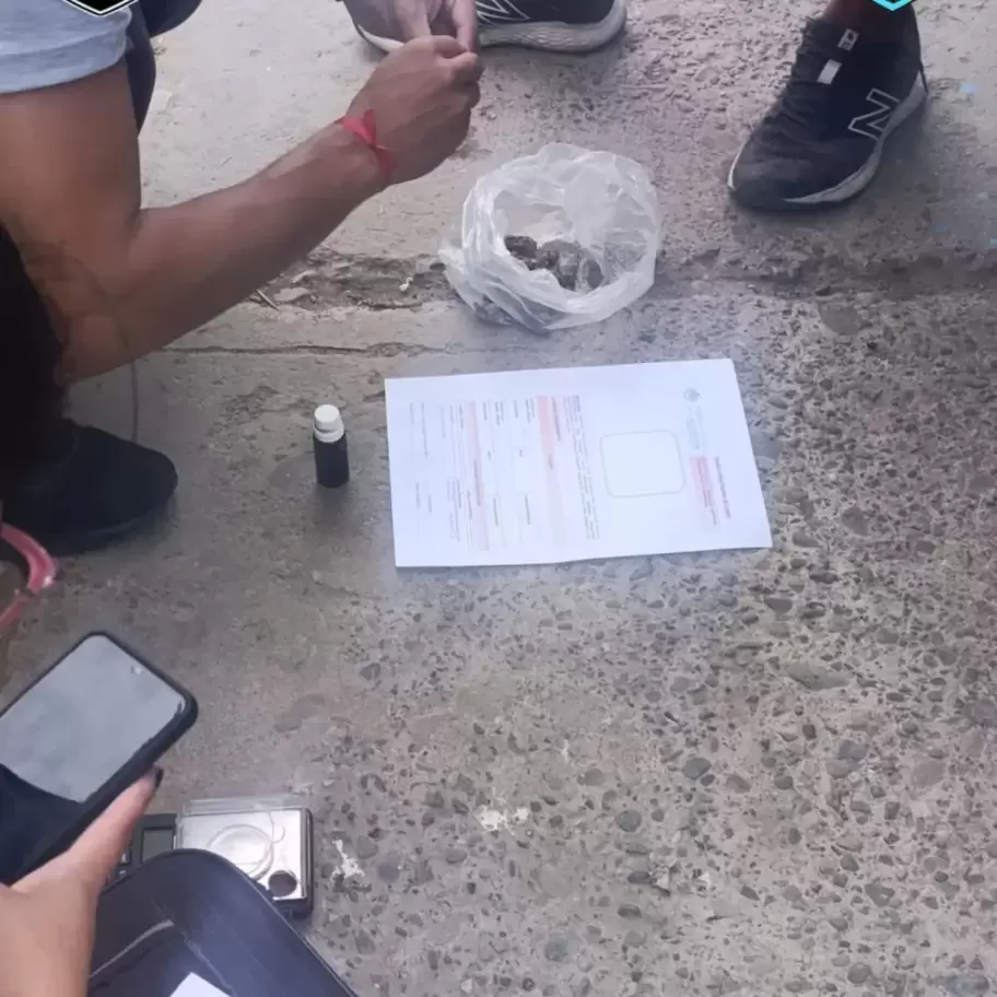 procedimiento policial en Perico