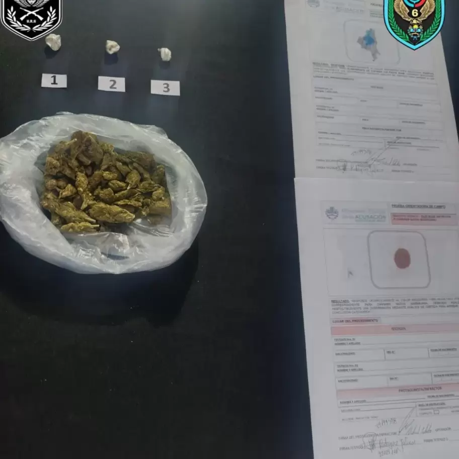 procedimiento policial en Perico