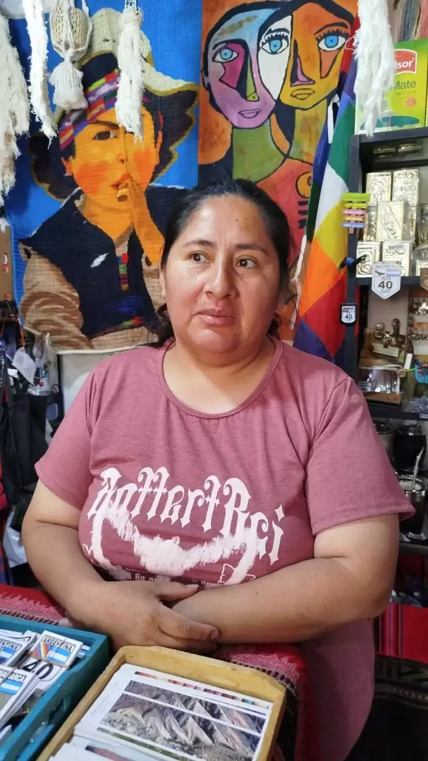 Romina, comerciante de Purmamarca