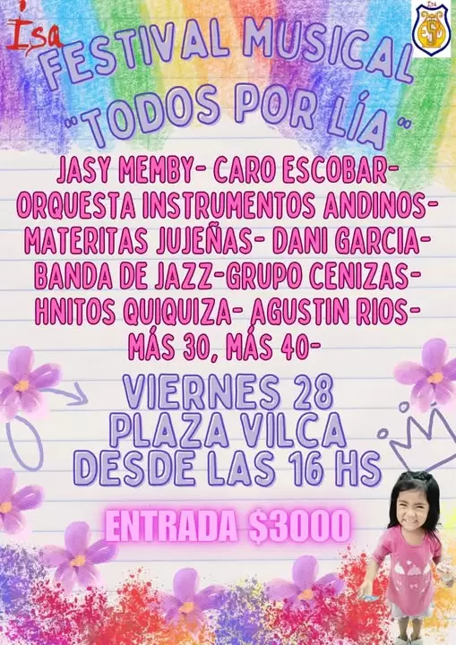 festival solidario todos por lía