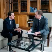 El gobernador Carlos Sadir se reunió con el ministro Diego Santilli