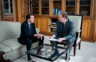 Carlos Sadir con Diego Santilli