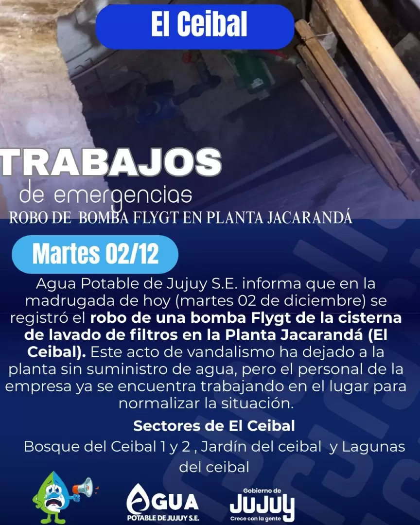 Trabajos de Agua Potable en El Ceibal