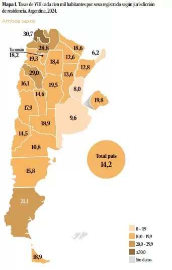 mapa casos vih