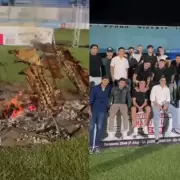 Estudiantes de Río Cuarto celebró el ascenso con un asado en su cancha