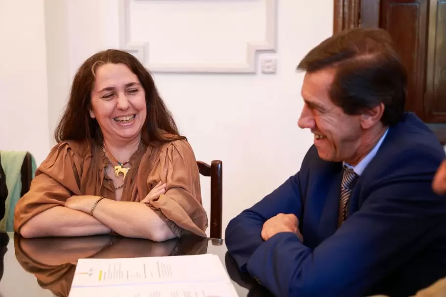 Sadir recibió a Narda Lepes