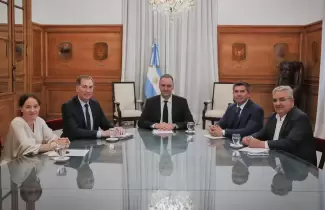 Mar�a Ibarz�bal, Diego Santilli, Manuel Adorni, Marcelo Orrego y Ra�l Jalil