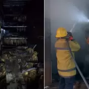 Bomberos extinguieron el incendio de una estufa con tabaco en Pampa Blanca