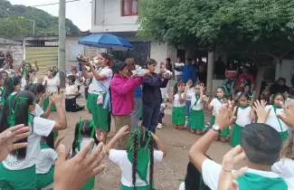 pesebre de la parroquia ntra sra de Lourdes