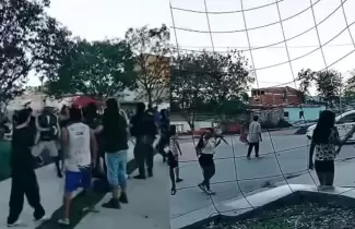 captura video los incidentes. Fuente: La Comarca