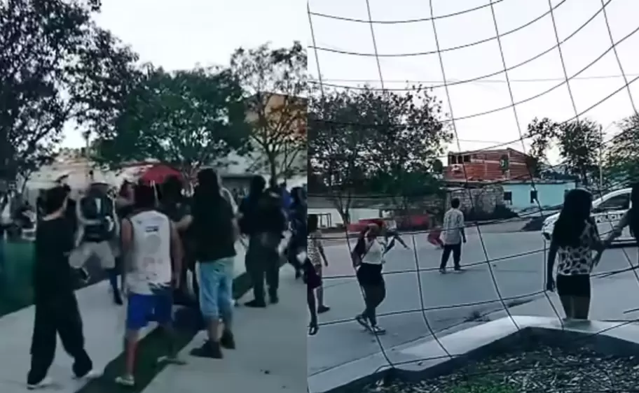 captura video los incidentes. Fuente: La Comarca