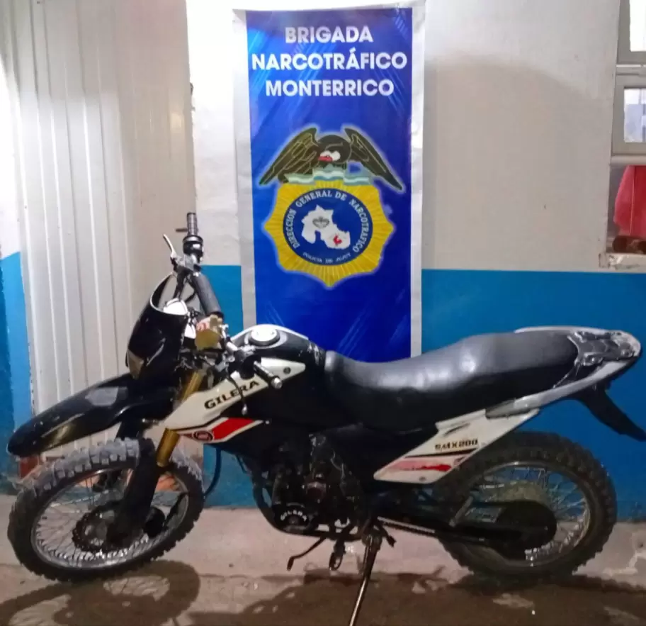 Motovehículo secuestrado