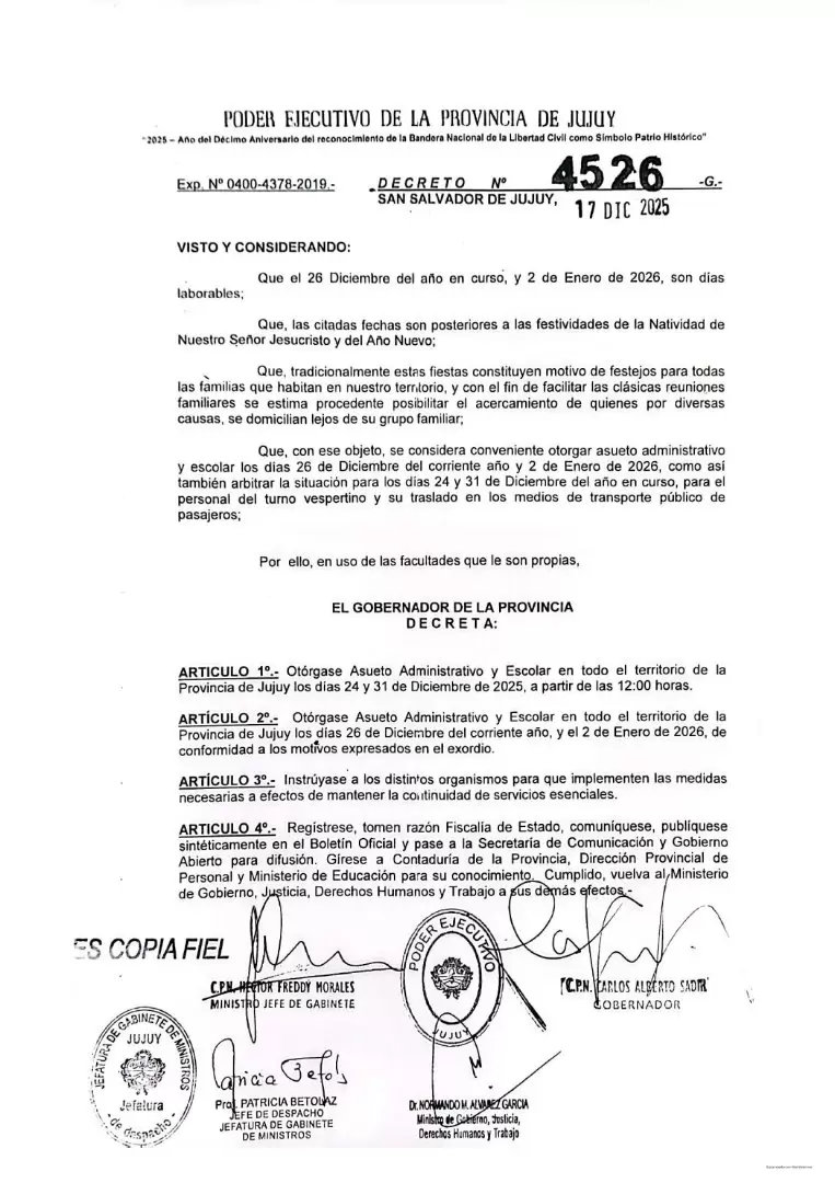 Decreto N° 4526