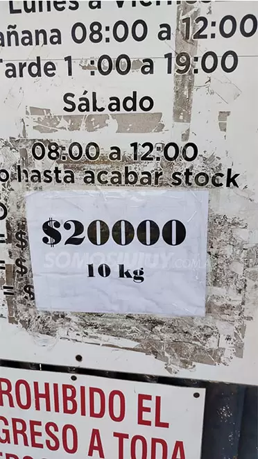 Garrafa de 10 kilos se vende a 20 mil pesos en Jujuy