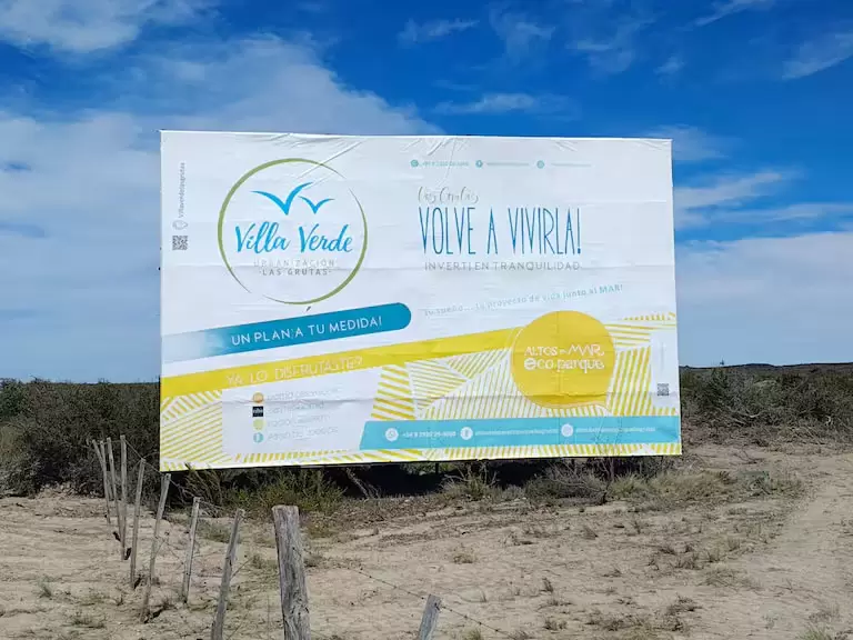Loteo del barrio de Villaverde en Las Grutas