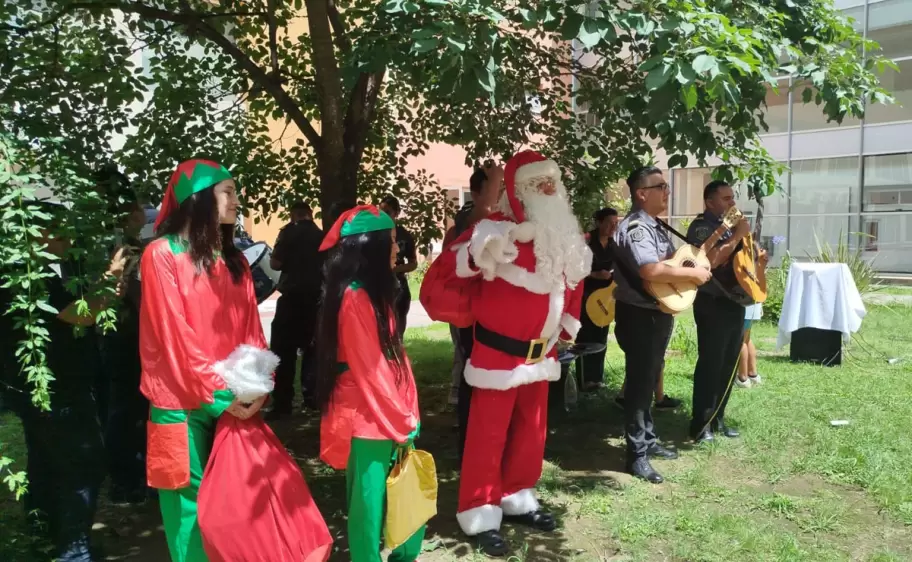 papa noel en el materno