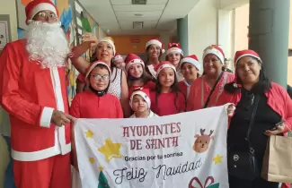 papa noel en el materno