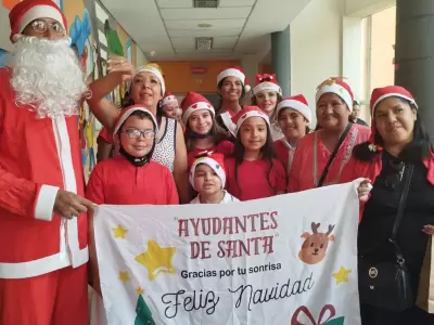 papa noel en el materno