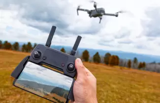 filmaci�n con dron