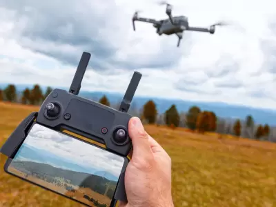 filmaci�n con dron
