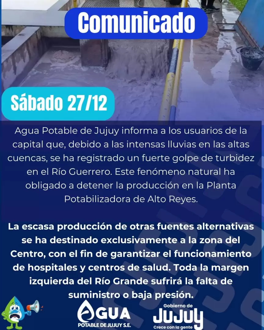 Comunicado de Agua Potable