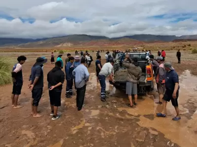 La Ruta Nacional 40, a la altura del R�o San Juan de Oro, se encuentra intransitable