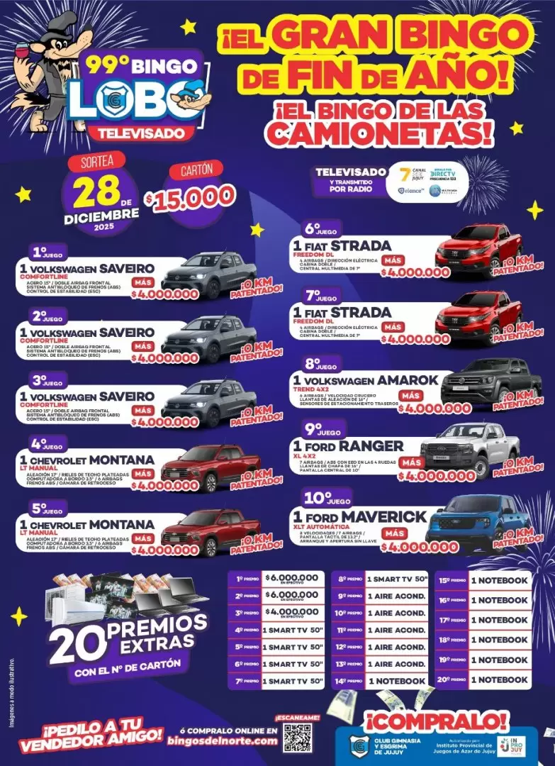 Sorteo Bingo Lobo