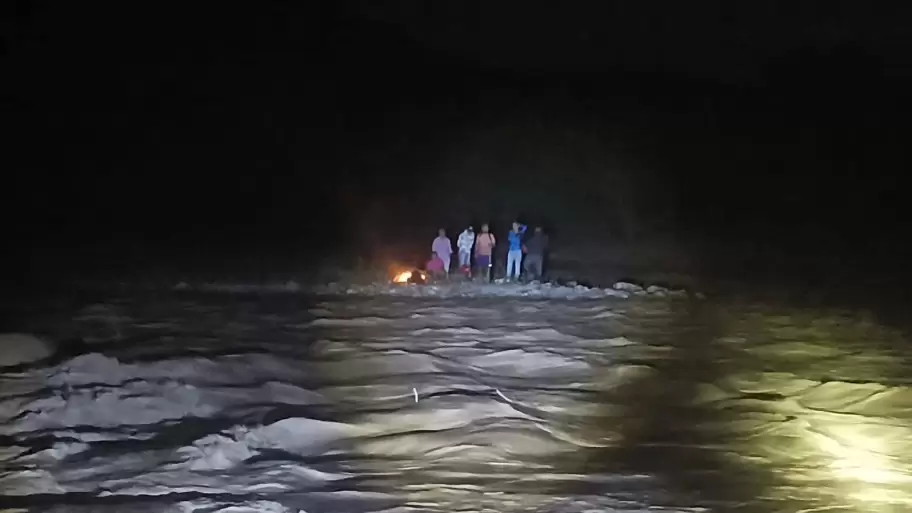 rescate en el río Grande