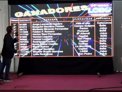 Estos son los ganadores del último Bingo Lobo del año - Somos Jujuy