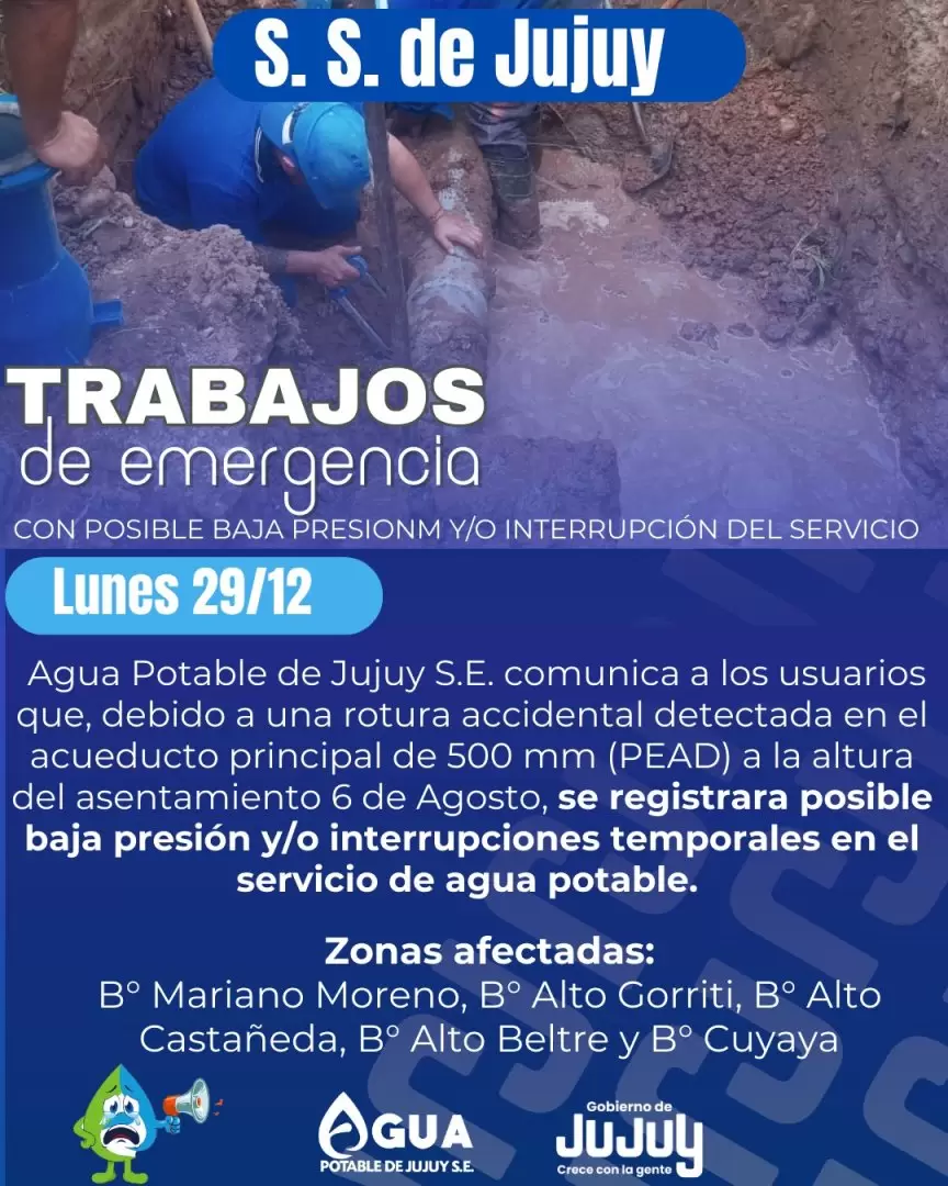 Comunicado de Agua Potable